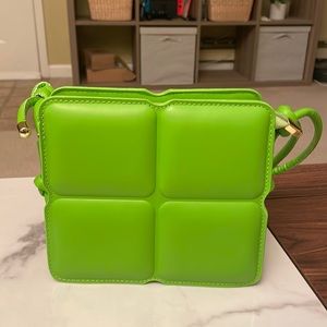 Never Used Neon Green Square Shoulder Bag